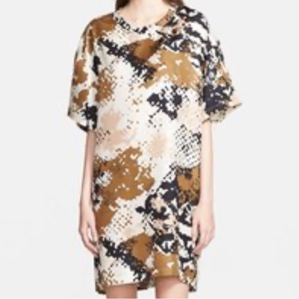 rag & bone Chester Silk T Shirt Style Dress